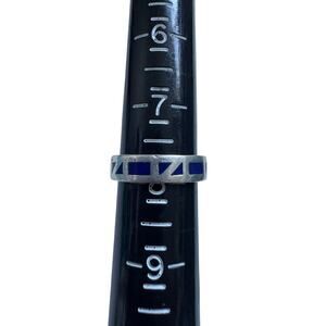 Sterling Silver lapis ring size 7 3/4